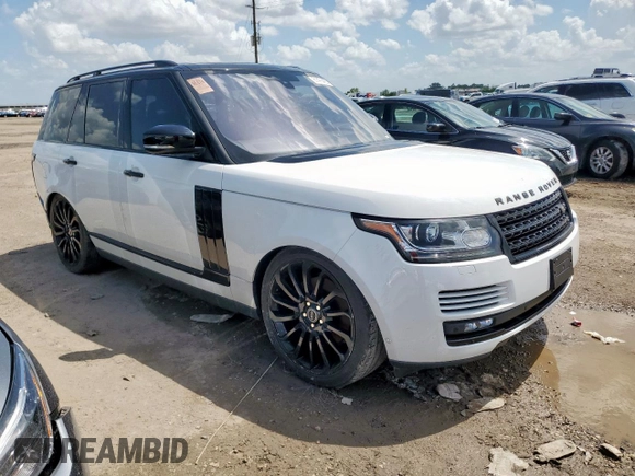 2016 Land Rover Range Rover HSE with VIN SALGS2KF0GA259817, listed as a Copart auction lot 61470455 with 56,177 mi miles and Clean title. Bid and sale history available at DreamBid. Image 4.