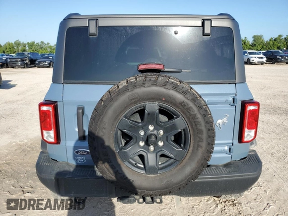 2024 Ford Bronco Black Diamond with VIN 1FMDE1AH5RLA05733, listed as a Copart auction lot 59168854 with 3,629 mi miles and Salvage Title. Bid and sale history available at DreamBid. Image 6.
