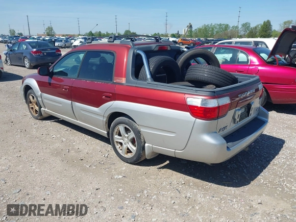 2003 Subaru Baja with VIN 4S4BT61CX37107186, listed as a IAAI auction lot 42132989 with 247,000 mi miles and . Bid and sale history available at DreamBid. Image 3.