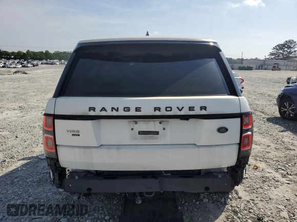 2020 Land Rover Range Rover HSE with VIN SALGS2RU7LA574256, listed as a Copart auction lot 54855955 with 43,429 mi miles and Salvage title. Bid and sale history available at DreamBid. Image 6.
