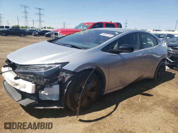 2024 Toyota Prius LE with VIN JTDACAAUXR3028550, listed as a Copart auction lot 58092395 with 23,787 mi miles and Salvage title. Bid and sale history available at DreamBid. Image 1.