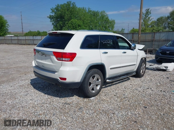 2011 Jeep Grand Cherokee Limited with VIN 1J4RR5GGXBC723279, listed as a IAAI auction lot 42206248 with 158,416 mi miles and . Bid and sale history available at DreamBid. Image 4.