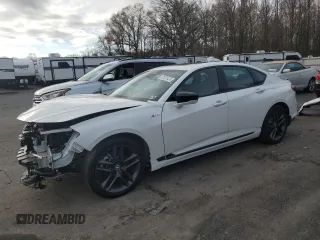 2024 Acura TLX w/A-Spec Package with VIN 19UUB6F50RA001644, listed as a Copart auction lot 81361424 with 0 mi miles and Salvage Title. Bid and sale history available at carsss.com. Image 1.