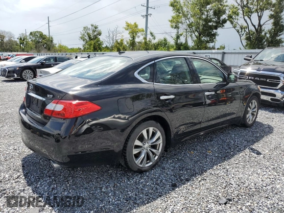 2013 Infiniti M with VIN JN1BY1AP7DM512603, listed as a Copart auction lot 57581585 with 119,274 mi miles and Salvage title. Bid and sale history available at DreamBid. Image 3.