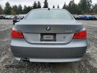 2007 BMW 5 Series 525i with VIN WBANE53587CW65729, listed as a Copart auction lot 50196855 with 178,956 mi miles and Salvage Title. Bid and sale history available at carsss.com. Image 6.
