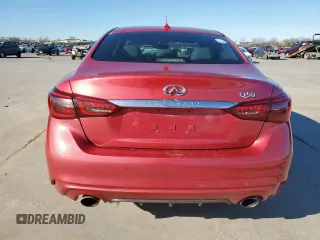 2022 Infiniti Q50 Luxe with VIN JN1EV7BP8NM310457, listed as a Copart auction lot 47611855 with 22,353 mi miles and Salvage Title. Bid and sale history available at DreamBid. Image 6.
