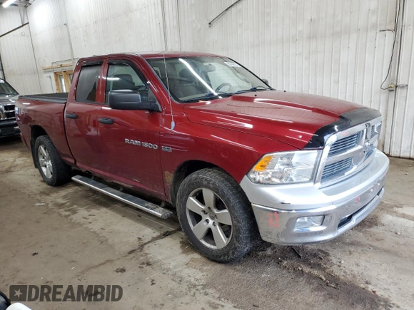 2012 Ram 1500 Express with VIN 1C6RD7FT5CS342775, listed as a Copart auction lot 60799605 with 143,256 mi miles and Salvage title. Bid and sale history available at DreamBid. Image 4.