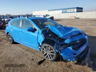 2024 Subaru Impreza Sport with VIN JF1GUAFC4R8231188, listed as a Copart auction lot 74211844 with 14,017 mi miles and Salvage Title. Bid and sale history available at carsss.com. Image 4.