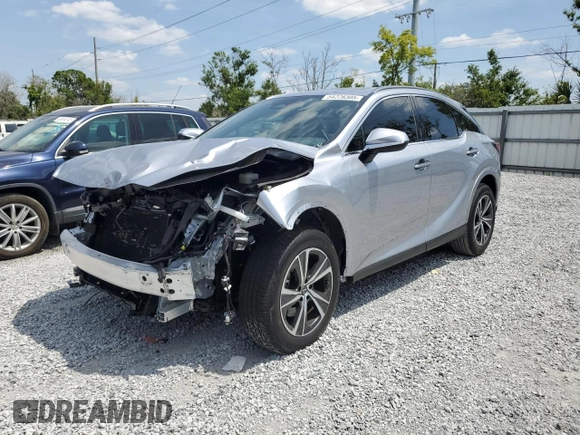 2025 Lexus RX with VIN JTJCHMAA7S2022313, listed as a Copart auction lot 54228305 with 1,886 mi miles and Salvage Title. Bid and sale history available at carsss.com. Image 1.