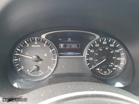 2017 Nissan Altima 2.5 SL with VIN 1N4AL3AP7HC491093, listed as a Copart auction lot 46536075 with 157,010 mi miles and Salvage Title. Bid and sale history available at carsss.com. Image 9.