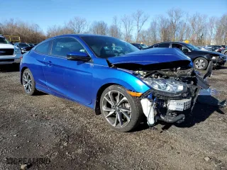 2019 Honda Civic Si Coupe with VIN 2HGFC3A57KH751092, listed as a Copart auction lot 82369774 with 54,712 mi miles and Salvage Title. Bid and sale history available at carsss.com. Image 4.