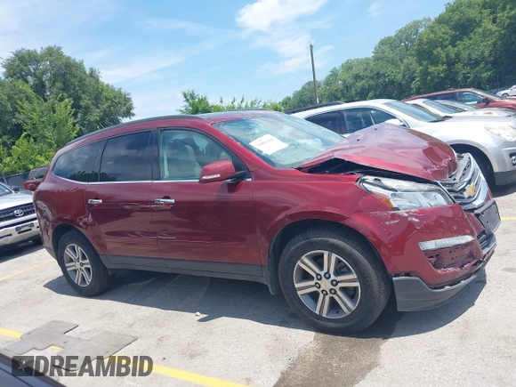 2015 Chevrolet Traverse LT with VIN 1GNKVHKD3FJ337801, listed as a IAAI auction lot 39801496 with 118,159 mi miles and . Bid and sale history available at DreamBid. Image 14.