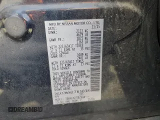 2016 Nissan Rogue SV z VIN 5N1AT2MVXGC765038, wystawiony jako Copart lot #57159415 z przebiegiem 135 163 mil mil oraz Szkoda całkowita • Salvage title. Historia ofert i sprzedaży dostępna na DreamBid. Obrazek 14.