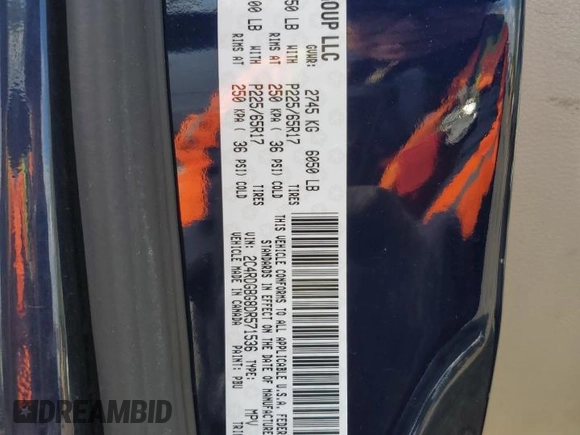 2013 Dodge Grand Caravan SE with VIN 2C4RDGBG8DR571536, listed as a Copart auction lot 52874235 with 225,886 mi miles and Salvage Title. Bid and sale history available at DreamBid. Image 13.