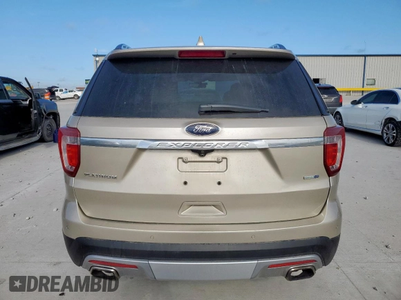 2017 Ford Explorer Platinum with VIN 1FM5K8HT4HGE36426, listed as a Copart auction lot 62105525 with 119,566 mi miles and Salvage title. Bid and sale history available at DreamBid. Image 6.
