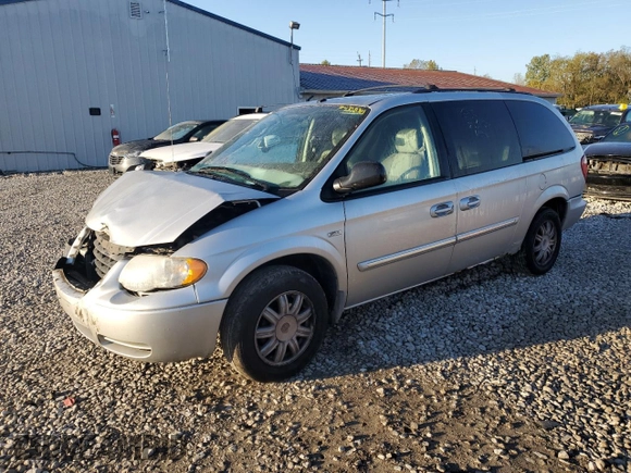 2007 Chrysler Town & Country LWB Touring with VIN 2A4GP54L97R153160, listed as a Copart auction lot 74338364 with 102,657 mi miles and Salvage Title. Bid and sale history available at carsss.com. Image 1.