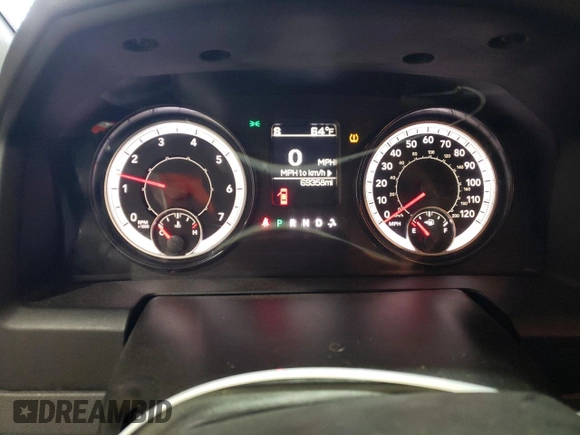 2016 Ram 1500 Tradesman with VIN 1C6RR7KT1GS400815, listed as a Copart auction lot 55263085 with 69,358 mi miles and Salvage title. Bid and sale history available at DreamBid. Image 9.