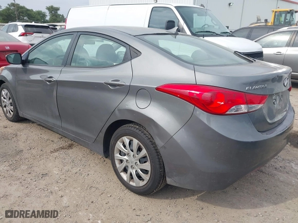 2012 Hyundai Elantra GLS with VIN 5NPDH4AE1CH091542, listed as a IAAI auction lot 42083606 with 291,687 mi miles. Bid and sale history available at carsss.com. Image 3.