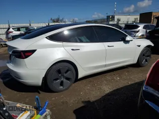2023 Tesla Model 3 with VIN 5YJ3E1EA9PF558527, listed as a Copart auction lot 48754535 with 21,801 mi miles and Salvage Title. Bid and sale history available at DreamBid. Image 3.