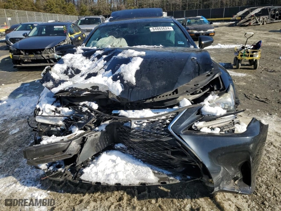 2016 Lexus RC 300 with VIN JTHSM5BC3G5001527, listed as a Copart auction lot 84865624 with 56,978 mi miles and Salvage Title. Bid and sale history available at carsss.com. Image 5.