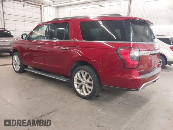 2018 Ford Expedition Max Limited z VIN 1FMJK2AT7JEA59470, wystawiony jako IAAI lot #42426840 z przebiegiem 109 778 mil mil oraz . Historia ofert i sprzedaży dostępna na DreamBid. Obrazek 3.