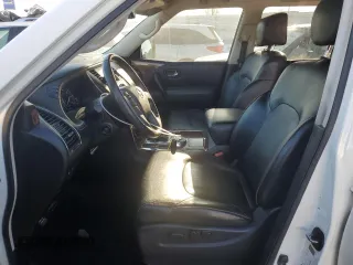 2018 Nissan Armada Platinum with VIN JN8AY2NF8J9333487, listed as a Copart auction lot 46295745 with 58,876 mi miles and Salvage Title. Bid and sale history available at carsss.com. Image 7.