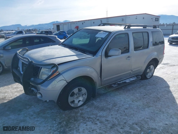 2006 Nissan Pathfinder SE with VIN 5N1AR18W06C649633, listed as a IAAI auction lot 41577009 with 137,557 mi miles. Bid and sale history available at carsss.com. Image 17.