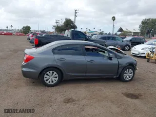 2012 Honda Civic Sdn LX with VIN 19XFB2F56CE376359, listed as a IAAI auction lot 41549725 with 1 mi miles. Bid and sale history available at carsss.com. Image 12.