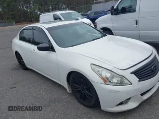 2013 Infiniti G37 x with VIN JN1CV6AR4DM759007, listed as a IAAI auction lot 42165518 with 193,489 mi miles. Bid and sale history available at carsss.com. Image 1.