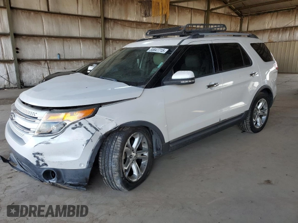 2013 Ford Explorer Limited z VIN 1FM5K7F84DGB87189, wystawiony jako Copart lot #55847715 z przebiegiem 120 131 mil mil oraz Szkoda całkowita • Salvage title. Historia ofert i sprzedaży dostępna na DreamBid. Obrazek 1.
