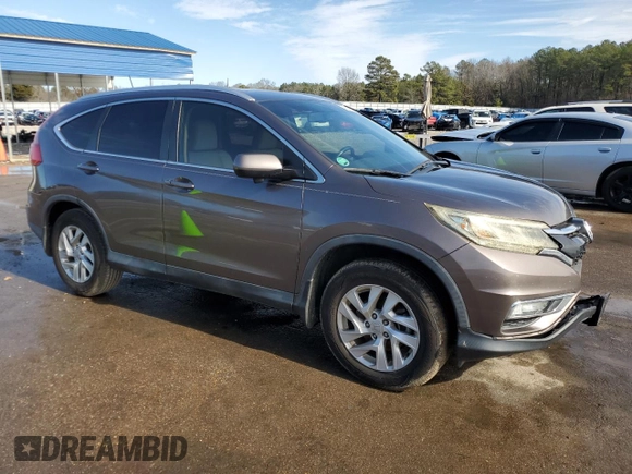 2015 Honda CR-V EX-L with VIN 2HKRM3H76FH525672, listed as a Copart auction lot 43263115 with 156,427 mi miles and Salvage Title. Bid and sale history available at carsss.com. Image 4.