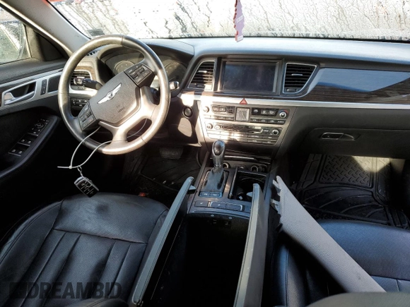 2017 Genesis G80 3.8L with VIN KMHGN4JE2HU205269, listed as a Copart auction lot 50288695 with Not Provided miles and Salvage Title. Bid and sale history available at DreamBid. Image 8.