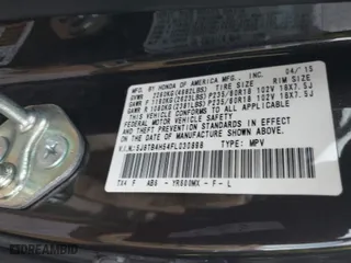 2015 Acura RDX Tech Pkg with VIN 5J8TB4H54FL030898, listed as a IAAI auction lot 41695901 with 136,437 mi miles. Bid and sale history available at carsss.com. Image 9.