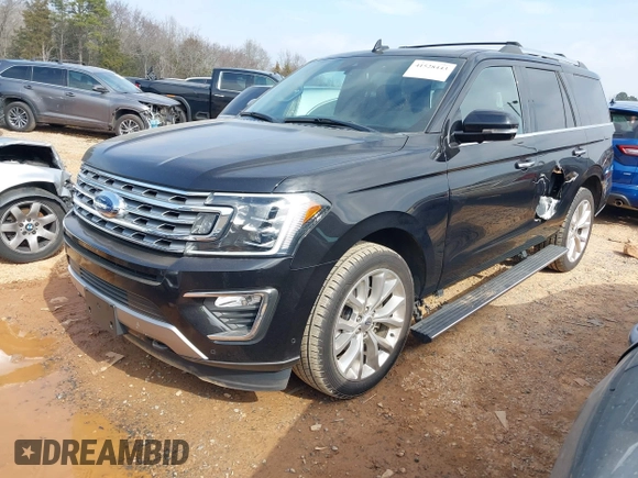 2019 Ford Expedition Limited with VIN 1FMJU2AT7KEA06831, listed as a IAAI auction lot 41528443 with 81,282 mi miles. Bid and sale history available at carsss.com. Image 2.