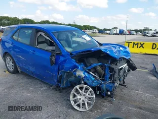 2024 Chevrolet Equinox LS z VIN 3GNAXHEG6RL119442, wystawiony jako IAAI lot #42082804 z przebiegiem 24 209 mil mil oraz . Historia ofert i sprzedaży dostępna na DreamBid. Obrazek 1.