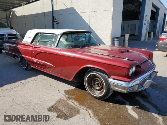 1960 Ford Thunderbird with VIN 0Y71Y392192, listed as a Copart auction lot 72933304 with 72,728 mi miles and Clean Title. Bid and sale history available at DreamBid. Image 4.