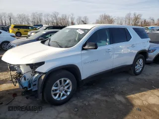2021 Chevrolet Traverse LS with VIN 1GNERFKW2MJ114492, listed as a Copart auction lot 42866124 with 40,936 mi miles. Bid and sale history available at carsss.com. Image 1.