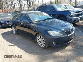 2007 Lexus IS 350 with VIN JTHBE262072009423, listed as a IAAI auction lot 41918667 with 170,823 mi miles and . Bid and sale history available at DreamBid. Image 1.