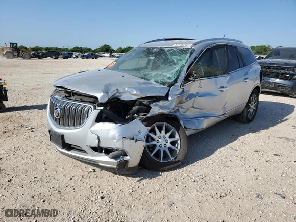 2015 Buick Enclave Leather with VIN 5GAKRBKD8FJ143535, listed as a Copart auction lot 52436735 with 67,498 mi miles and Salvage Title. Bid and sale history available at carsss.com. Image 1.