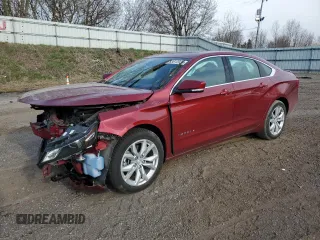 2018 Chevrolet Impala LT z VIN 2G1105S32J9127079, wystawiony jako Copart lot #53612035 z przebiegiem 64 907 mil mil oraz Czysty tytuł • Clean title. Historia ofert i sprzedaży dostępna na DreamBid. Obrazek 1.