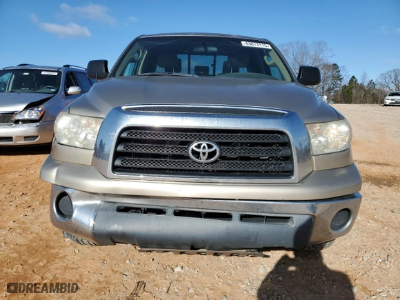 2007 Toyota Tundra SR5 with VIN 5TFRT541X7X007876, listed as a Copart auction lot 43873115 with 230,600 mi miles and Salvage Title. Bid and sale history available at carsss.com. Image 5.