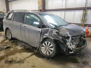 2017 Toyota Sienna LE with VIN 5TDJZ3DC5HS174641, listed as a Copart auction lot 44059275 with 168,044 mi miles and Salvage Title. Bid and sale history available at carsss.com. Image 4.