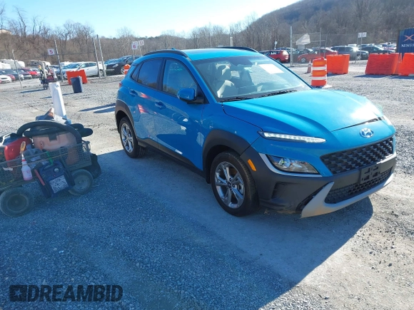 2023 Hyundai Kona SEL with VIN KM8K3CAB0PU961794, listed as a IAAI auction lot 41071018 with 8,988 mi miles and . Bid and sale history available at DreamBid. Image 1.