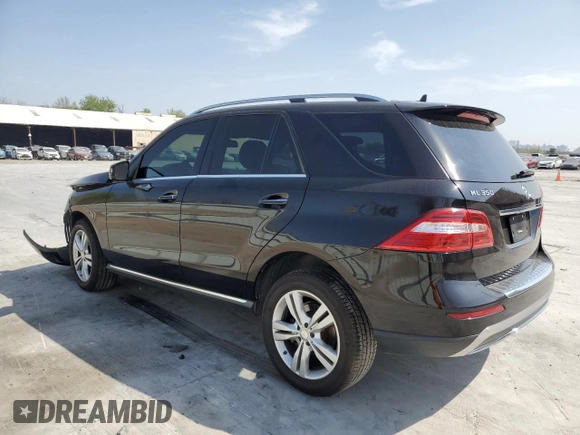 2015 Mercedes-Benz M ML 350 with VIN 4JGDA5JB2FA576540, listed as a Copart auction lot 48887845 with 97,014 mi miles and Salvage Title. Bid and sale history available at carsss.com. Image 2.