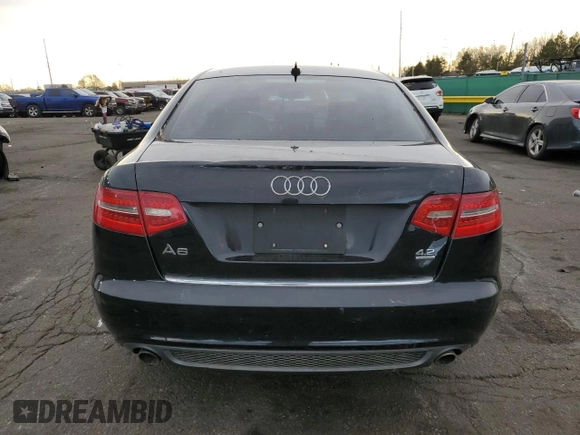 2010 Audi A6 with VIN WAUBVAFB9AN069697, listed as a Copart auction lot 52449595 with 97,110 mi miles and Salvage title. Bid and sale history available at DreamBid. Image 6.