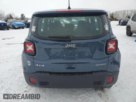2021 Jeep Renegade Sport с VIN ZACNJDABXMPM21344, выставлен на аукционе Copart как лот 41569905 с пробегом 56 009 миль миль и Списание • Salvage title. История ставок и продаж доступна на DreamBid. Изображение 6.