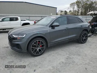 2022 Audi Q8 Premium Plus with VIN WA1EVBF18ND008148, listed as a Copart auction lot 47603344 with 28,461 mi miles. Bid and sale history available at carsss.com. Image 1.