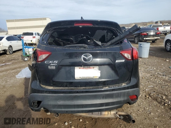 2015 Mazda CX-5 Touring with VIN JM3KE4CY4F0434425, listed as a Copart auction lot 48111255 with Not Provided miles and Salvage Title. Bid and sale history available at DreamBid. Image 6.