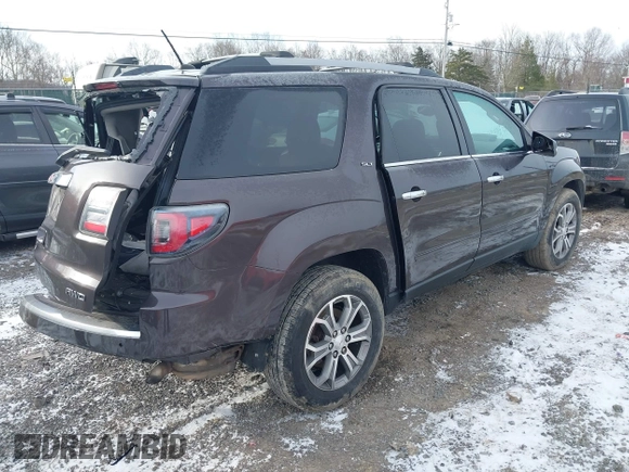 2015 GMC Acadia SLT with VIN 1GKKVRKD2FJ190034, listed as a IAAI auction lot 41466504 with 147,007 mi miles. Bid and sale history available at carsss.com. Image 4.