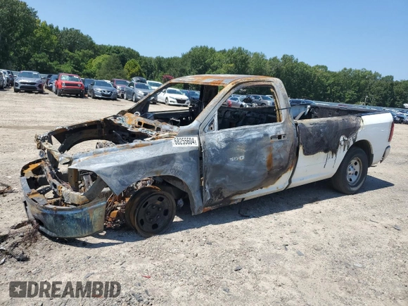 2012 Ram 1500 ST with VIN 3C6JD6DK9CG163793, listed as a Copart auction lot 68255604 with Not provided miles and Salvage title. Bid and sale history available at DreamBid. Image 1.